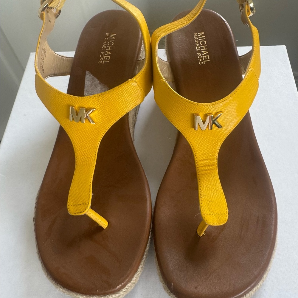 Michael Kors Bright Yellow Sandals